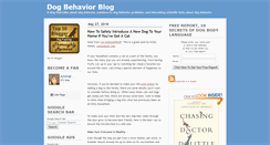 Desktop Screenshot of dogbehaviorblog.com